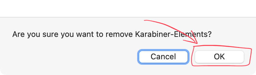 karabiner elements uninstall