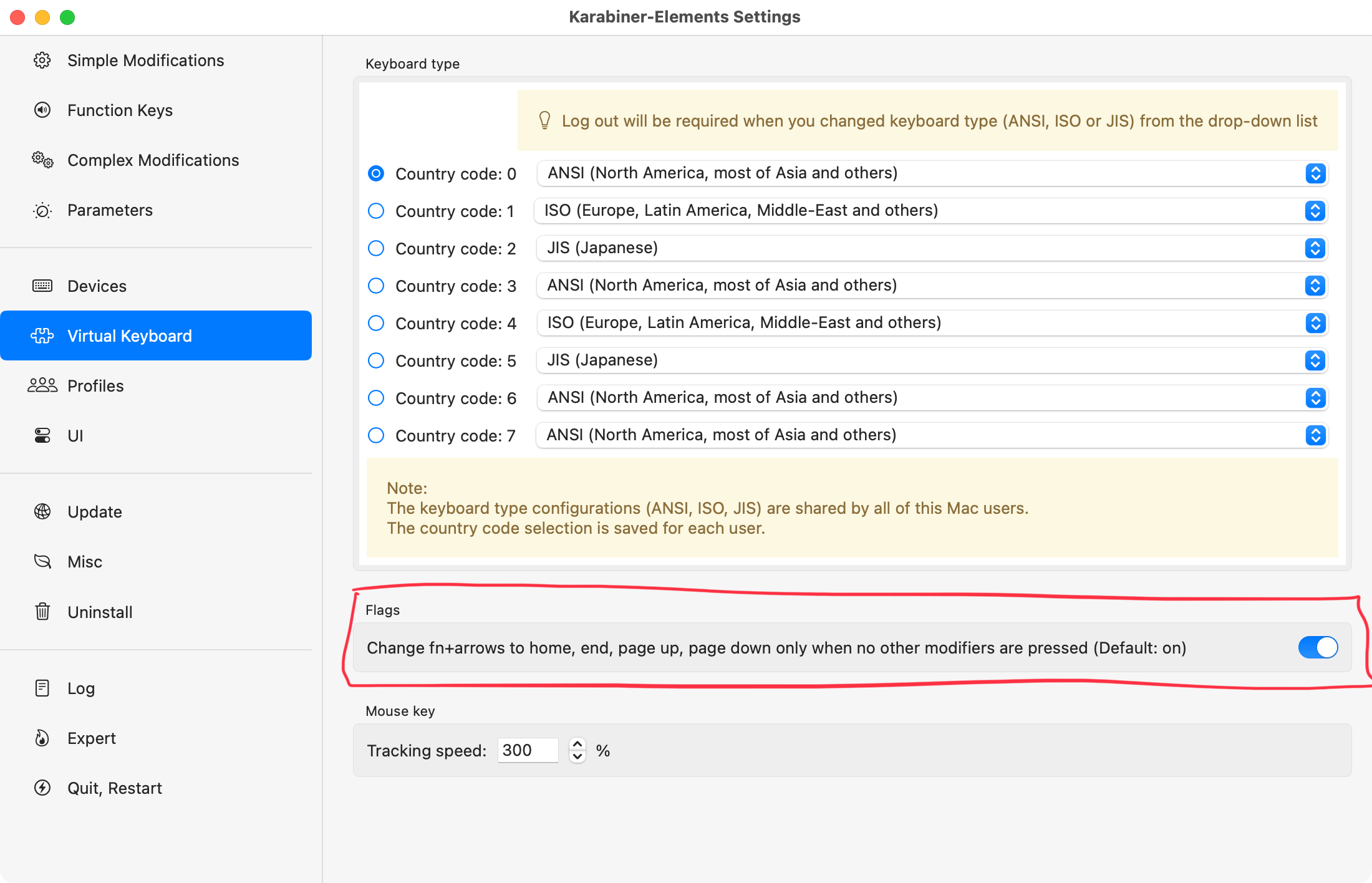 Karabiner-Elements Setttings
